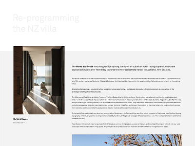 DMA article detail architect architecture article auckland blog grid image layout minimal new zealand responsive web