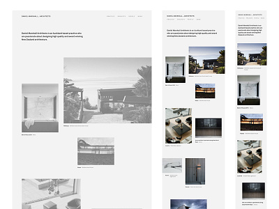 DMA home responsive broken grid architect architecture auckland broken grid grid image layout minimal new zealand responsive web
