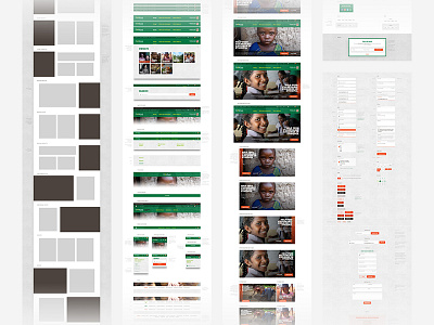 ChildFund Interaction Styleguides form grid image input interaction layout navigation pattern library responsive style styleguide web