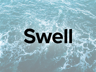 Swell Logotype auckland branding design logo logotype new zealand ocean swell web wordmark