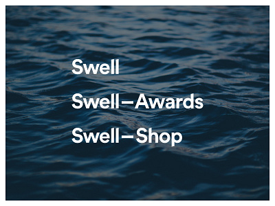 Swell logotype revised + sub-brands