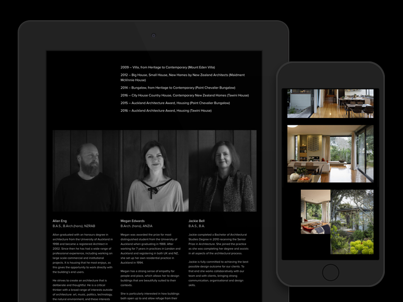 Megan Edwards Architects Responsive I By Benek Lisefski On Dribbble