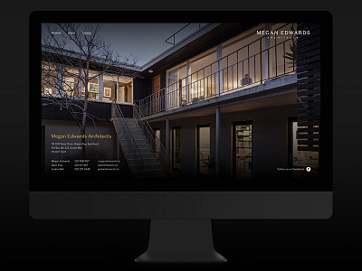 Megan Edwards Architects contact page architect architecture auckland contact contemporary dark full screen minimal new zealand portfolio responsive