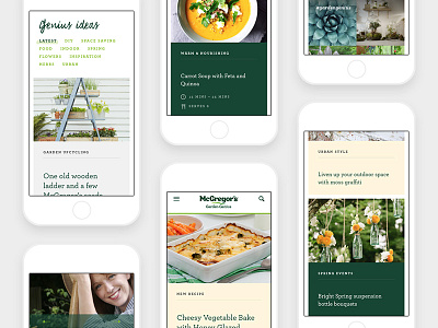 McGregor's mobile examples blog garden green grid inspiration layout mobile new zealand plants responsive retail web