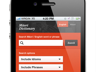 Maori Dictionary iPhone App Detail