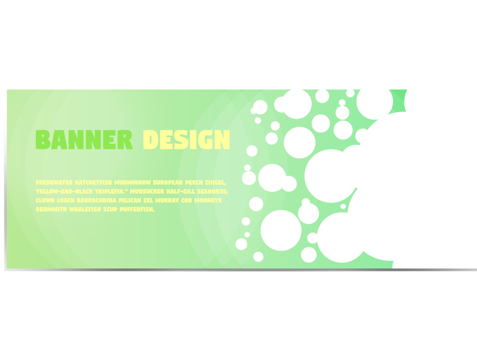 Banner design (Green) by Andrew D.K. on Dribbble
