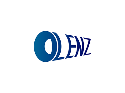 Olenz design logo typography vector