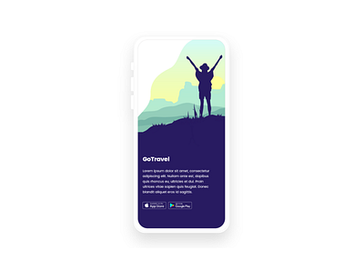 GoTravel - App for Travelers aplication app appdesign illustration ui uidesign