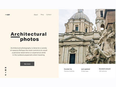 Homepage design minimal ui web webdesign