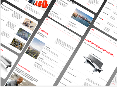 redesign concept ABB design ui web webdesign website