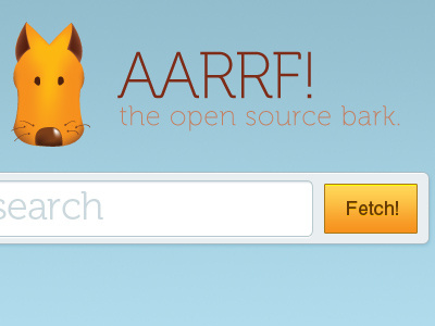 Aarrf! aarrf buttons dog search ui ui design user interface