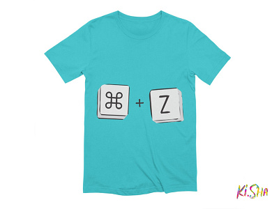 T-Shirt "cmd+Z" cmd cmdz design go back graphic icon illustration step typography z