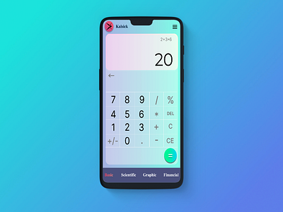 Calculator Design Dailyui 004 app calculator dailyu 004 dailyui design kalsick logo typography ui vector