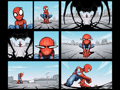Spiderman Storyboard Sequence