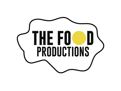 The Food Productions branding design food illustration logo production sticker typography