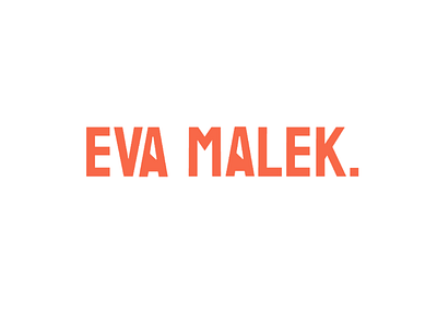 Eva Malek Logo design logo name social media