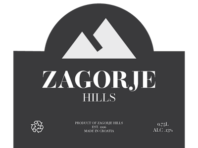 Zagorje Wine Label branding design label sticker wine label