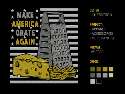 MAKE MAERICA GRATE AGAIN apparel design art direction artwork branding clothing design illustration studios trump tshirtdesign