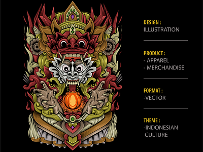 BARONG X RANGDA accessories apparel design artwork branding design illustration tshirtdesign vector vector design