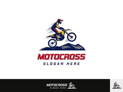 Motocross Logo bike branding game design illustration logo design motorcycle vector