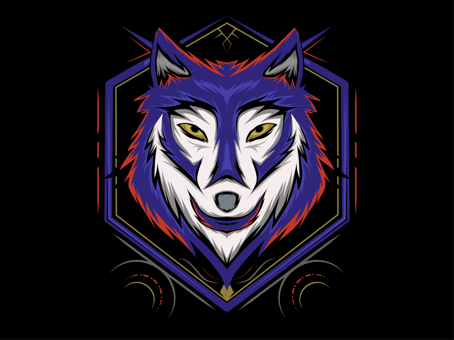 Head wolf vector, wolves face illustration by AGORA on Dribbble