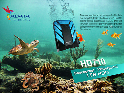 ADATA Waterproof Hard drive adata adsofbd advertising bangladesh design fb ad hard drive interesting sea social media water