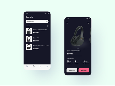 E-Commerce App dailyui ecommerce headphone