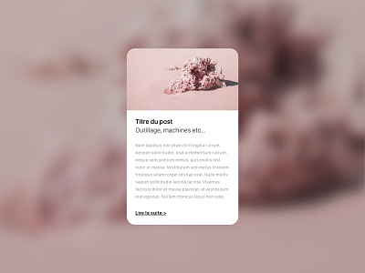 Sample blog post card design marketplace sketch ui