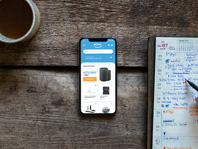 Amazon Prime Reloaded 1 amazon app card design interface ios iphonex prime redesign sketch ui