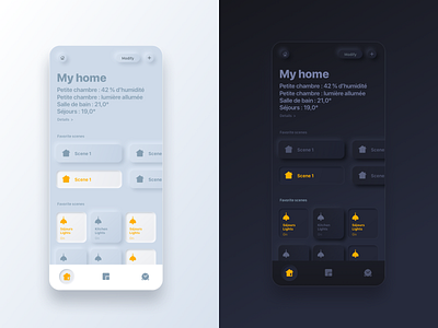 Neumorphic iPhone Home app redesign