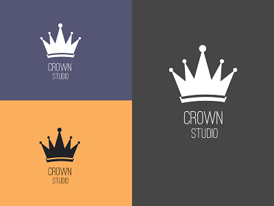 Crown Studio. design icon logo