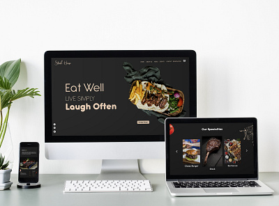 SteakHouse_Web Desghine. design illustration typography web