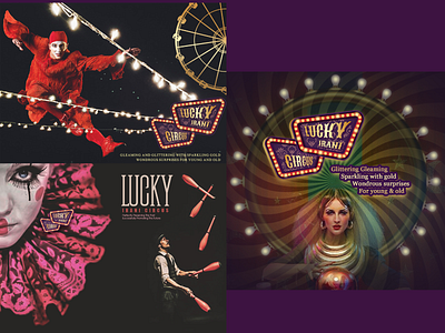 LuckyIraniCircus_Campaign. design icon illustration logo typography