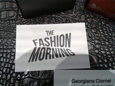 The Fashion Morning business card branding business card logo design print stationary