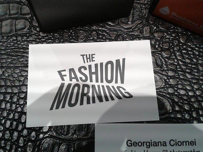 The Fashion Morning business card