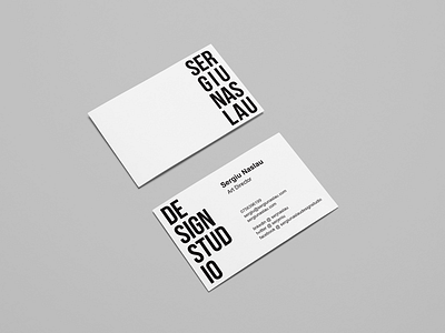 Business Cards Sergiu Naslau Design Studio