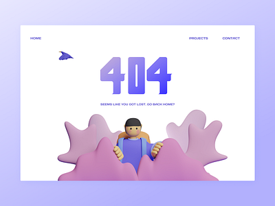 404 page design – someone is lost