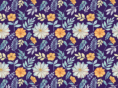 Watercolor Pattern Sweet Garden