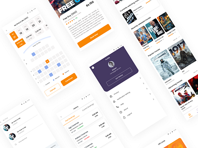Movie Ticket Booking App app design ui uidesign uiux