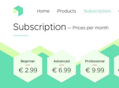 Subscription Page branding design logo web