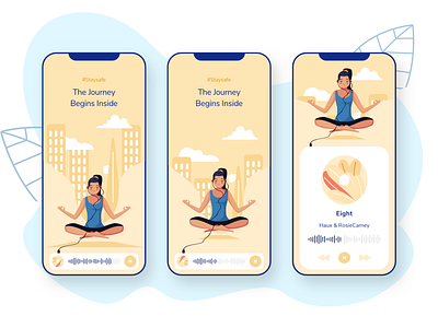 Yoga app illustration 🧘🏻‍♀️🤸🏻‍♀️