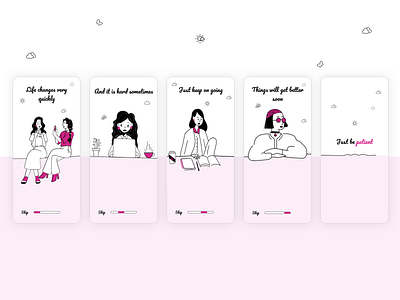 Self-love mood boards 🌤 boards concept design illustration ui uidesign uiux ux uxdesign vector webdesign
