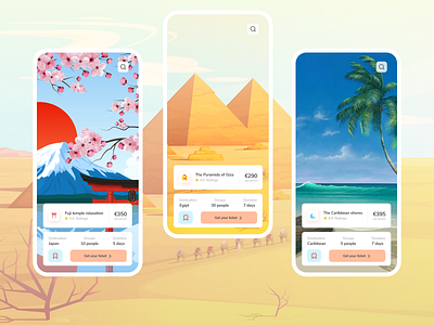 Trip and holiday app 🗺 ✈️ app app design branding concept concept design illustration landingpage mobile app travel app ui uidesign uiux uxdesign webdesign