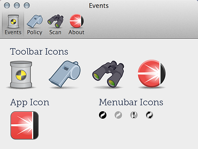 FireAMP Icons app icons mac menubar toolbar