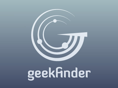 GeekFinder logo v2 concept cs5 g geekfinder gestalt illustrator logo reification sonar triangle vector