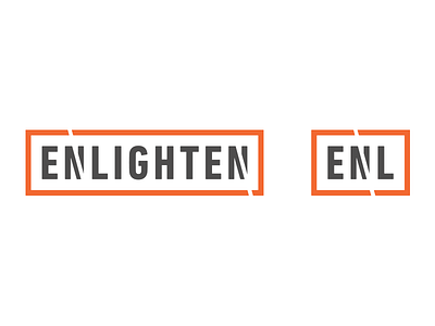 Enlighten Responsive Logo Study agency enlighten grey logo orange responsive study