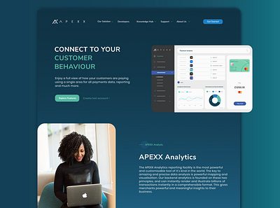 Website Design - APEXX Global branding fintech homepage ui infographic landingpage website design