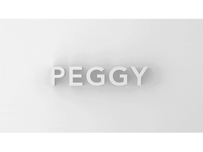 Peggy 3d aftereffects animated text animation fake 3d gif motion graphics typography