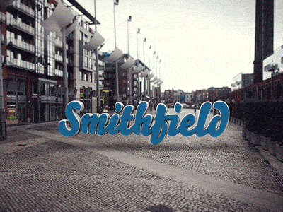 Smithfield - 3D Text 3d after effects animation cinema 4d motion graphics motion tracking text typography video