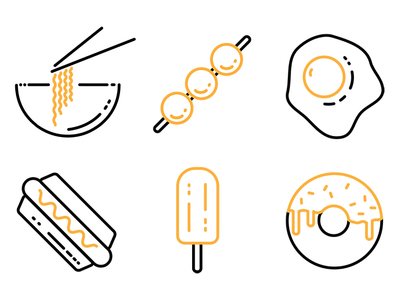 food icon set